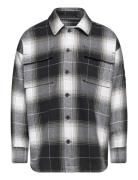 Calvin Klein Checked Flannel Overshirt Svart