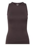 ZEBDIA Women Seamless Tank Top "Rib" Brun