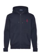 Polo Ralph Lauren Double-Knit Mesh Full-Zip Hoodie Marinblå