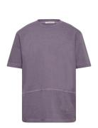 Tom Tailor Garment Dye T-Shirt Lila