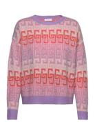 Coster Copenhagen Knit Jaquard With Cc Color Stripe Rosa