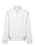 LMTD Nlmhing Ls Half Zip Sweat Grå