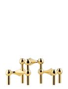 STOFF Nagel Stoff Nagel Candle Holder, Set With 3 Pieces Guld