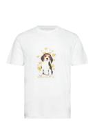 Double A By Wood Wood Ace Cute Doggy T-Shirt Vit