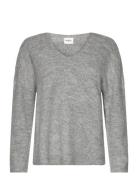 NORVIG Jane V-Neck Pullover Grå