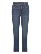 Lauren Ralph Lauren High-Rise Straight Ankle Jean Blå