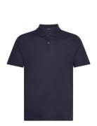 Gabba Duke Linen Polo Ss Marinblå