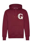 GANT G Graphic Hoodie Burgundy