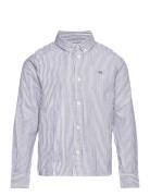 GANT Oxford Striped Shield Shirt Blå