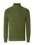 Lexington Clothing Clay Cotton Half-Zip Sweater Grön