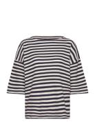 Moshi Moshi Mind Tulip Tee Stripe Marinblå