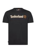 Timberland Linear Logo Short Sleeve Tee Svart