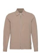 Lindbergh Zip Through Overshirt Beige