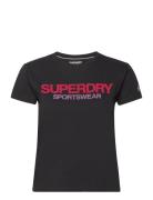 Superdry Sport Sportswear Logo Fitted Tee Svart