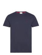 GANT Contrast Logo Ss T-Shirt Blå