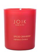 Joik Home & Spa Scented Candle Spiced Cranberry -Limited Edition Chris...