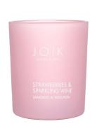 Joik Home & Spa Scented Candle Strawberry & Sparkling Wine Doftljus Nu...