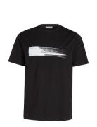 Calvin Klein Brush Logo T-Shirt Svart