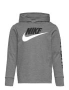 Nike B Nsw Futura Hooded Ls Tee / B Nsw Futura Hooded Ls Tee Grå