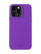 Silic Case Iph 14 Promax Mobilaccessoarer-covers Ph Cases Purple Holdi...