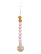 HEVEA Pacifier Holder, Natural Rubber Rosa