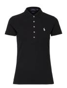 Polo Ralph Lauren Slim Fit Stretch Polo Shirt Svart