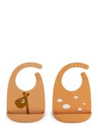 D By Deer Silic Bib 2-Pack Raffi Orange