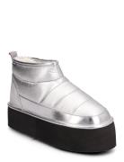 Bianco Biasnow Flatform Quilted Nylon Silver