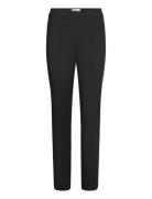 GANT Slim Pintuck Zip Pants Svart