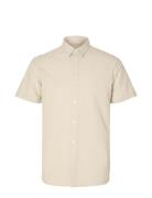 Selected Homme Slhreg-Sun Shirt Ss Noos Kräm