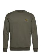 Lyle & Scott Sport Crew Neck Fly Fleece Khaki Green