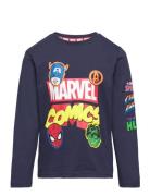 Marvel Long-Sleeved T-Shirt Marinblå