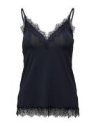 Rosemunde Rwbillie Lace Strap Top Marinblå