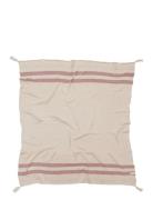 Knitted Blanket Stripes - Natural / Vintage Nude Home Sleep Time Blank...