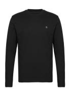 Marc O'Polo T-Shirts Long Sleeve Svart