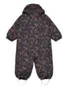 Color Kids Coverall W. 2 Zip- Aop Multi/patterned