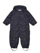 Minymo Suit Quilted Aop Marinblå