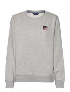 GANT Reg Retro Shield C-Neck Sweat Grå