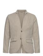 Lindbergh Cotton Linen Blazer Beige