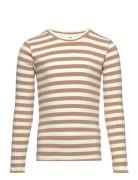 Mads Nørgaard 5X5 Classic Stripe Talika Top Beige