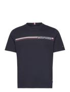 Tommy Hilfiger Monotype Chest Stripe Tee Marinblå