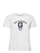 GANT Reg Logo Ss T-Shirt Vit