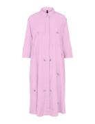 YAS Yascrystal 3/4 Midi Dress S. - Ex Rosa