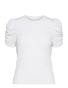 Vila Vianine S/S Puff Sleeve Top - Noos Vit