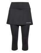 Head Club 3/4 Tights Skort Women Svart