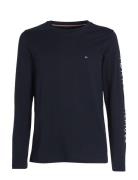 Tommy Hilfiger Tommy Logo Long Sleeve Tee Marinblå