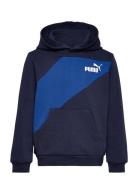 PUMA Puma Power Colorblock Hoodie Tr B Marinblå