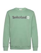 Timberland Kennebec River Linear Logo Crew Neck Sweatshirt Granite Gre...