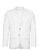 Lindbergh Cotton Linen Blazer Vit