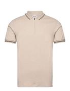 Selected Homme Slhslim-Toulouse Detail Ss Polo Noos Beige